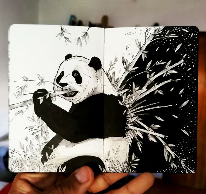 Ilustrador combina animais, pessoas e o céu noturno para criar arte mágica (26 fotos) 3