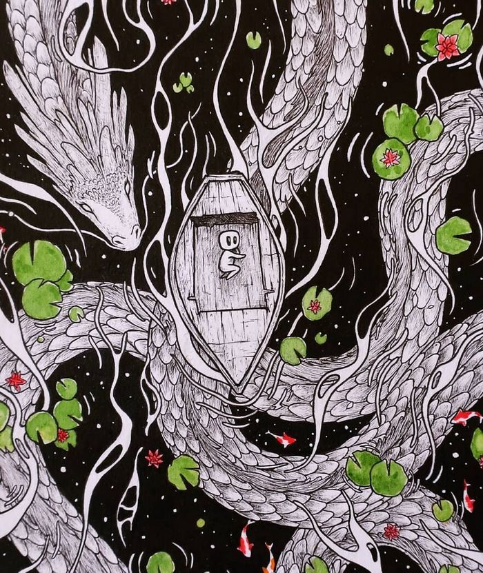 Ilustrador combina animais, pessoas e o céu noturno para criar arte mágica (26 fotos) 14