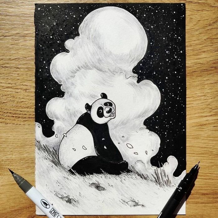 Ilustrador combina animais, pessoas e o céu noturno para criar arte mágica (26 fotos) 20