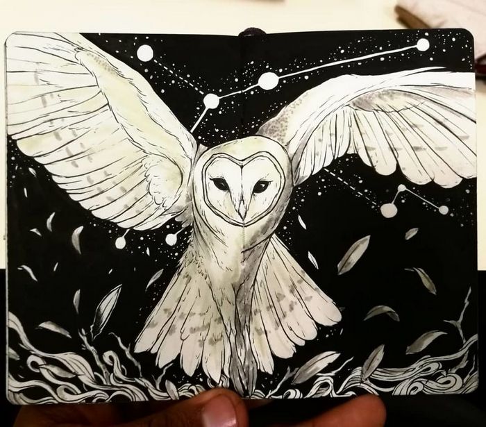 Ilustrador combina animais, pessoas e o céu noturno para criar arte mágica (26 fotos) 23