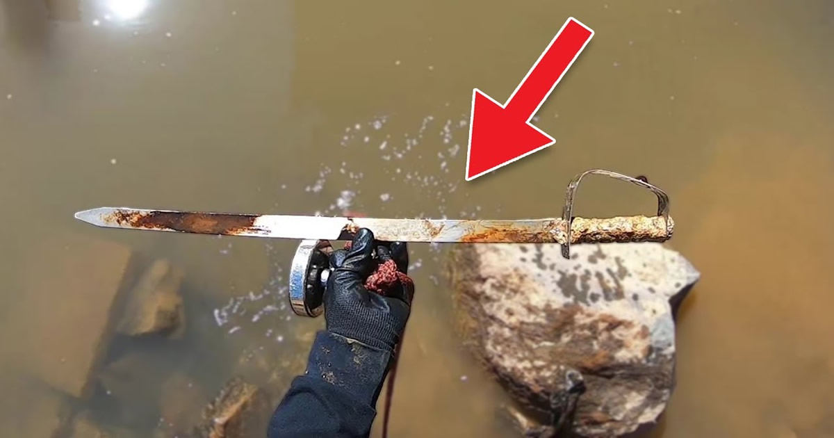 Quando ele tirou isso da agua, não puderam crer no que era