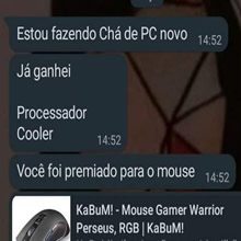 Chá de PC novo
