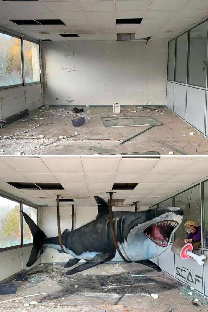 Artista de rua francês pinta graffiti de criaturas em 3D e não é para os fracos de coração (43 fotos) 8