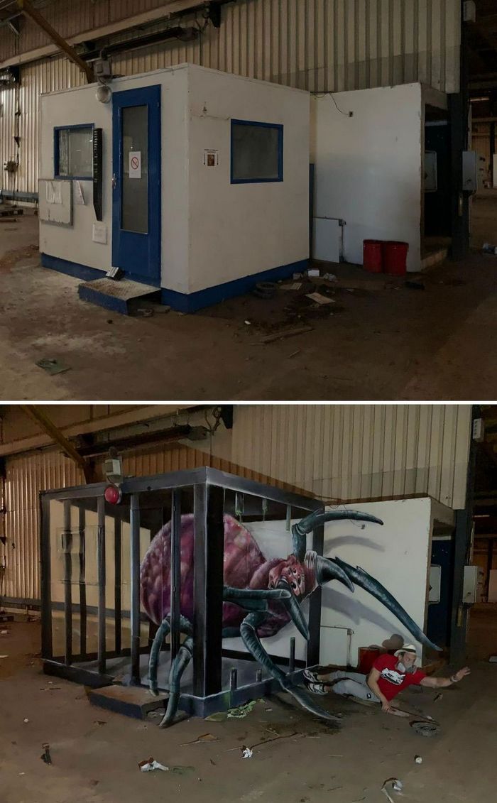 Artista de rua francês pinta graffiti de criaturas em 3D e não é para os fracos de coração (43 fotos) 13