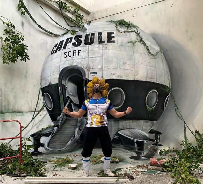 Artista de rua francês pinta graffiti de criaturas em 3D e não é para os fracos de coração (43 fotos) 40