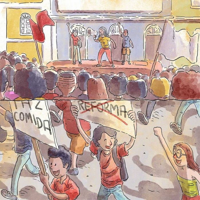 Artista ilustra problemas comoventes da nossa sociedade em 5 quadrinhos 5