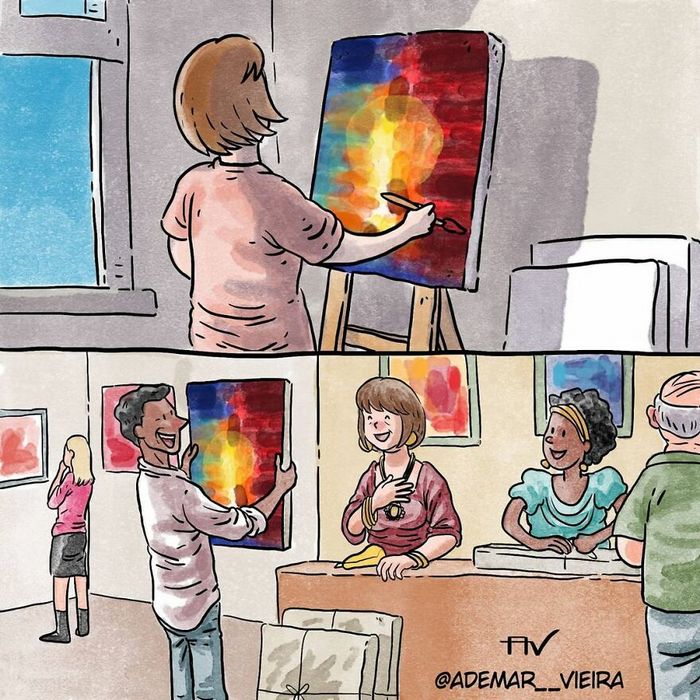 Artista ilustra problemas comoventes da nossa sociedade em 5 quadrinhos 40