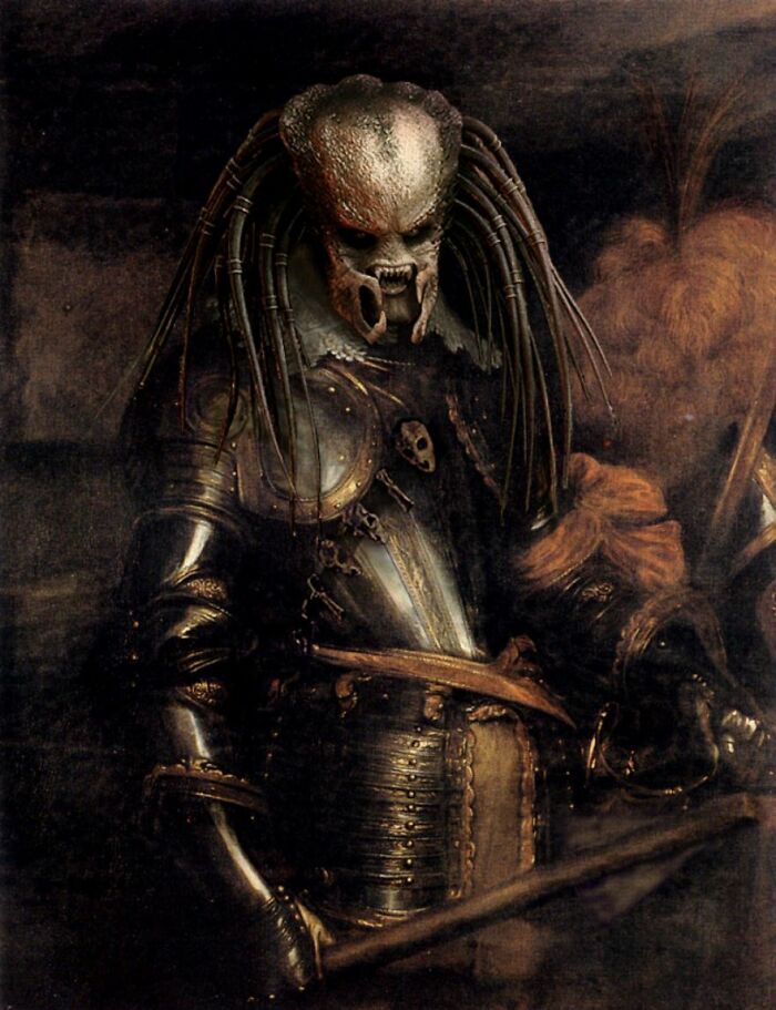 Esses artistas combinam pinturas clássicas com cultura pop de Halloween (42 fotos) 4