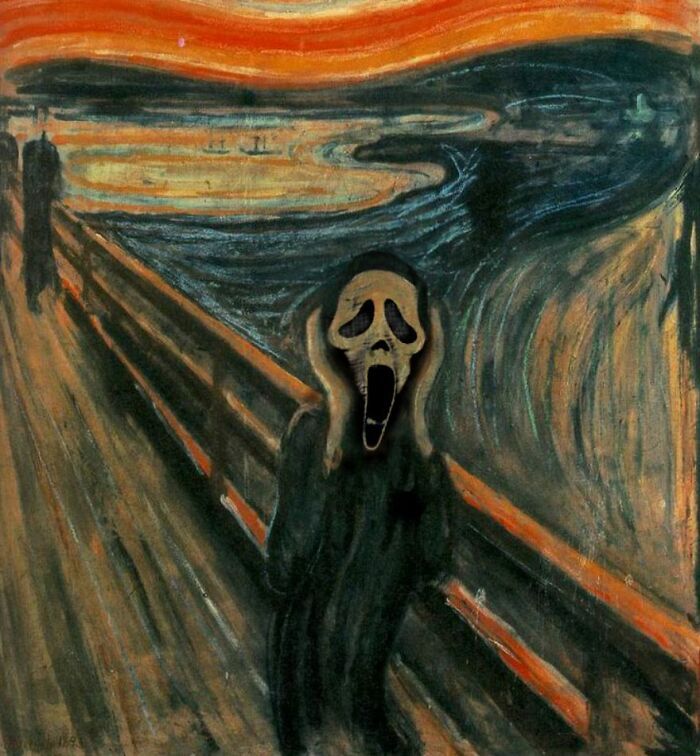 Esses artistas combinam pinturas clássicas com cultura pop de Halloween (42 fotos) 5