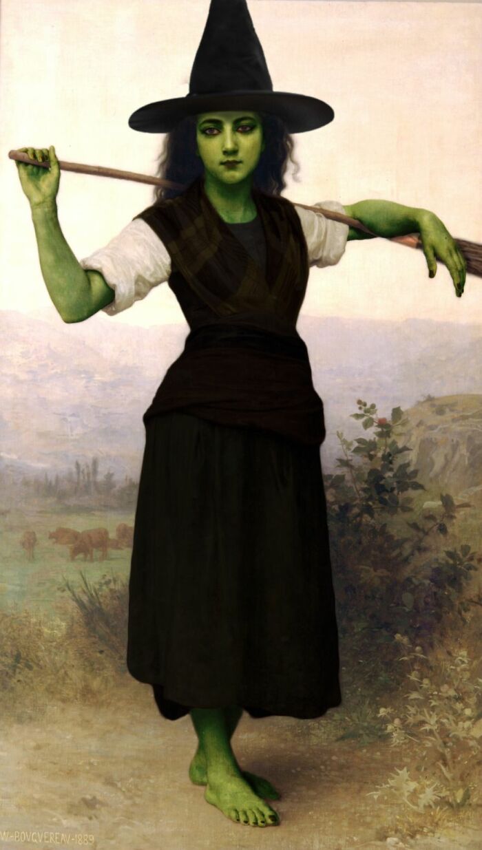 Esses artistas combinam pinturas clássicas com cultura pop de Halloween (42 fotos) 21