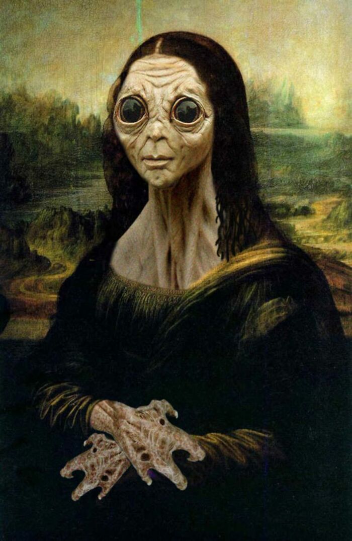 Esses artistas combinam pinturas clássicas com cultura pop de Halloween (42 fotos) 29