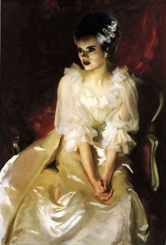 Esses artistas combinam pinturas clássicas com cultura pop de Halloween (42 fotos) 30