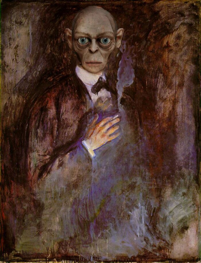 Esses artistas combinam pinturas clássicas com cultura pop de Halloween (42 fotos) 40