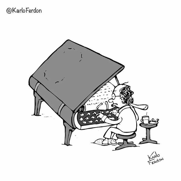 Este artista cria quadrinhos curtos e humorísticos sem diálogo (57 fotos) 10