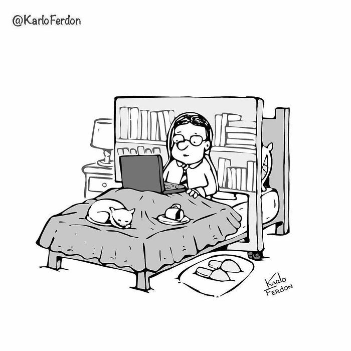 Este artista cria quadrinhos curtos e humorísticos sem diálogo (57 fotos) 13