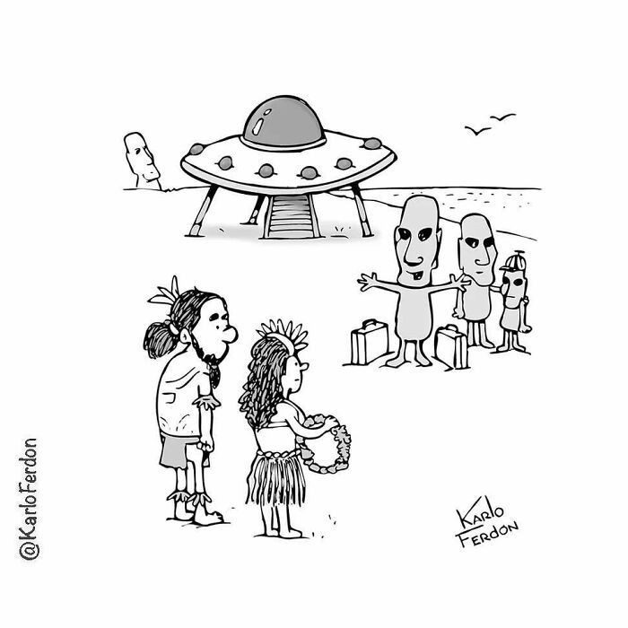 Este artista cria quadrinhos curtos e humorísticos sem diálogo (57 fotos) 19