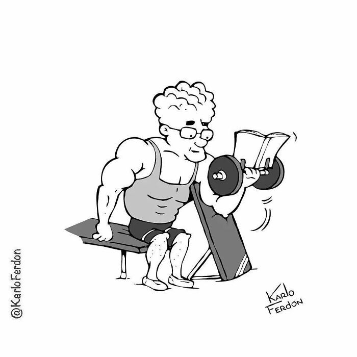 Este artista cria quadrinhos curtos e humorísticos sem diálogo (57 fotos) 21