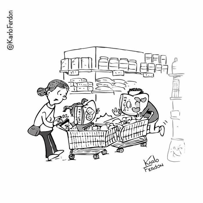 Este artista cria quadrinhos curtos e humorísticos sem diálogo (57 fotos) 24