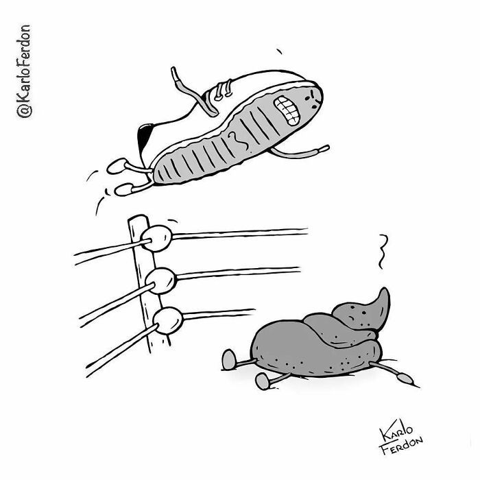 Este artista cria quadrinhos curtos e humorísticos sem diálogo (57 fotos) 26