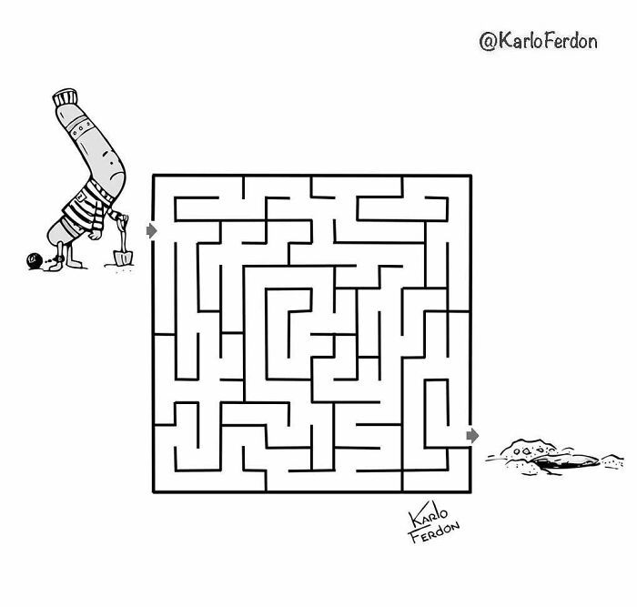 Este artista cria quadrinhos curtos e humorísticos sem diálogo (57 fotos) 27