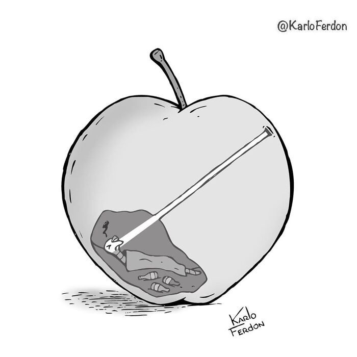 Este artista cria quadrinhos curtos e humorísticos sem diálogo (57 fotos) 34