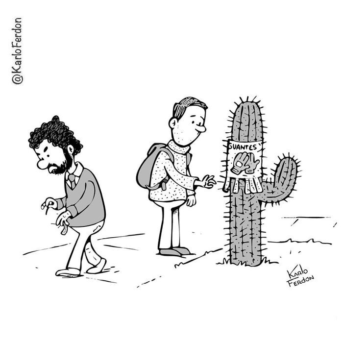 Este artista cria quadrinhos curtos e humorísticos sem diálogo (57 fotos) 37