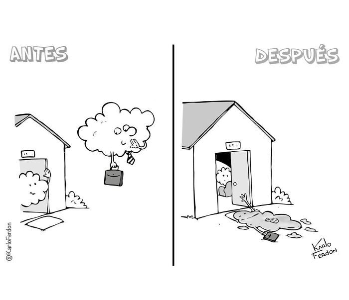 Este artista cria quadrinhos curtos e humorísticos sem diálogo (57 fotos) 39