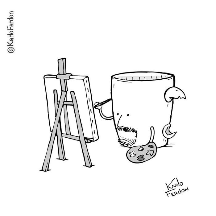 Este artista cria quadrinhos curtos e humorísticos sem diálogo (57 fotos) 42