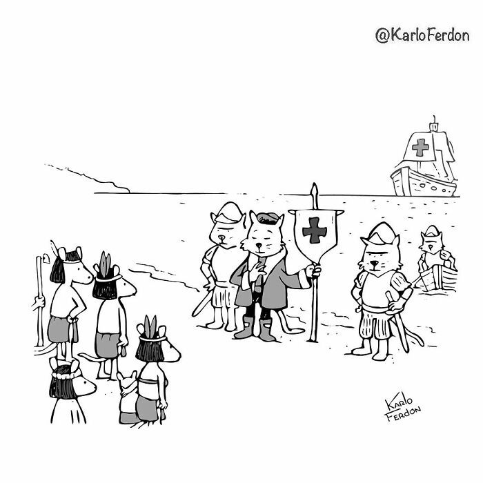 Este artista cria quadrinhos curtos e humorísticos sem diálogo (57 fotos) 57