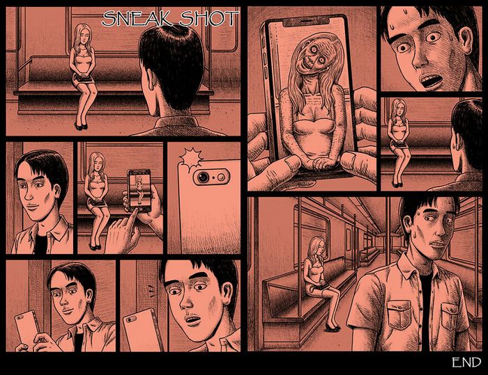 Este artista cria quadrinhos de terror com finais assustadores (30 fotos) 1