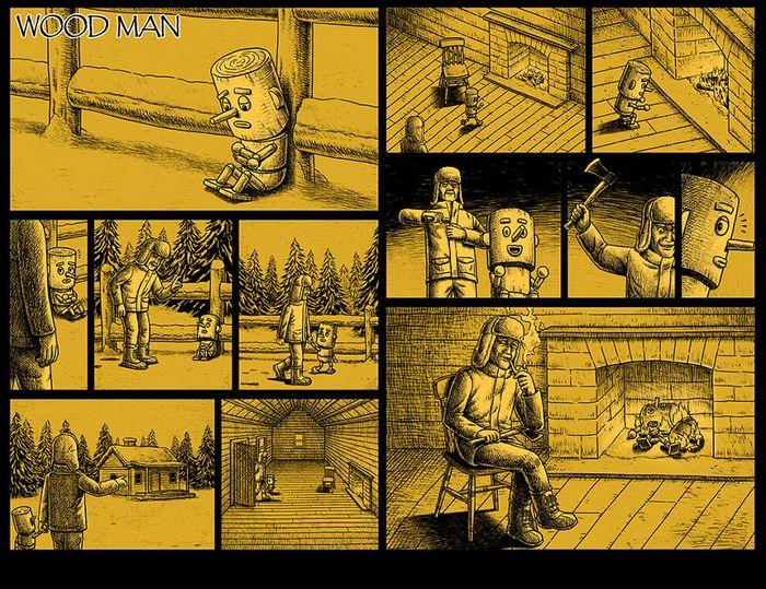 Este artista cria quadrinhos de terror com finais assustadores (30 fotos) 13