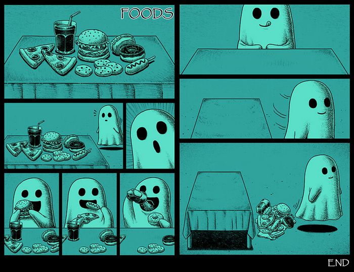 Este artista cria quadrinhos de terror com finais assustadores (30 fotos) 17