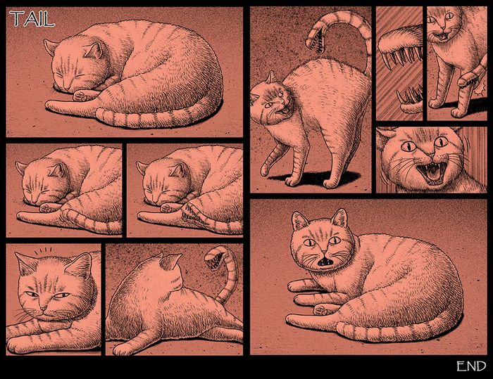 Este artista cria quadrinhos de terror com finais assustadores (30 fotos) 22