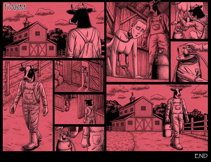 Este artista cria quadrinhos de terror com finais assustadores (30 fotos) 29