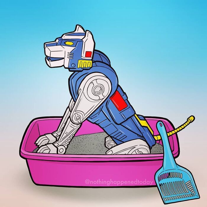 Este artista revelar a vida secreta de personagens da cultura pop (52 fotos) 1