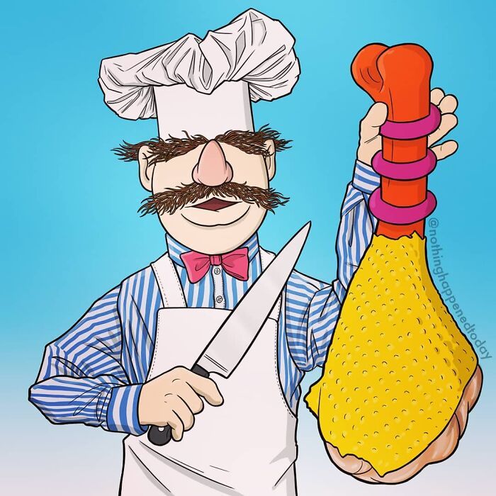 Este artista revelar a vida secreta de personagens da cultura pop (52 fotos) 3