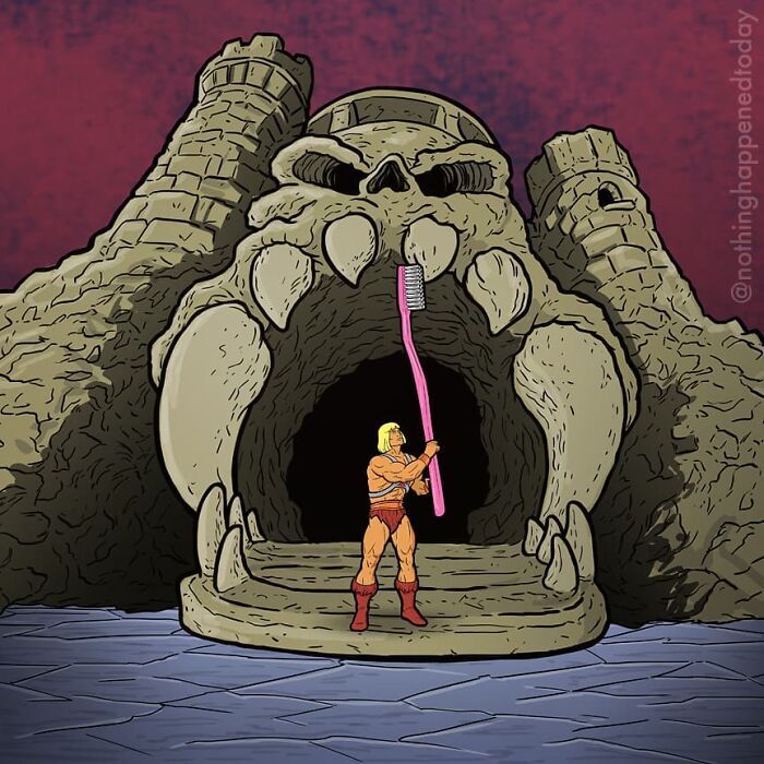 Este artista revelar a vida secreta de personagens da cultura pop (52 fotos) 15