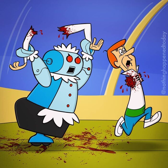 Este artista revelar a vida secreta de personagens da cultura pop (52 fotos) 18