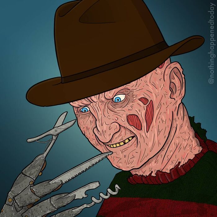 Este artista revelar a vida secreta de personagens da cultura pop (52 fotos) 20