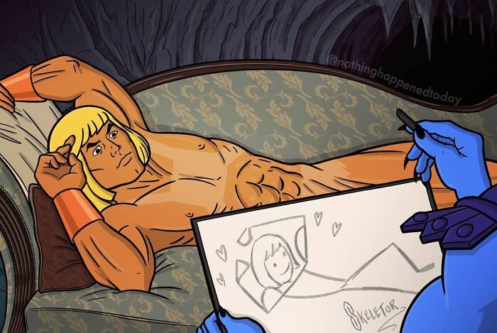 Este artista revelar a vida secreta de personagens da cultura pop (52 fotos) 32