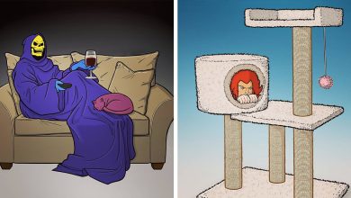 Este artista revelar a vida secreta de personagens da cultura pop (52 fotos) 12