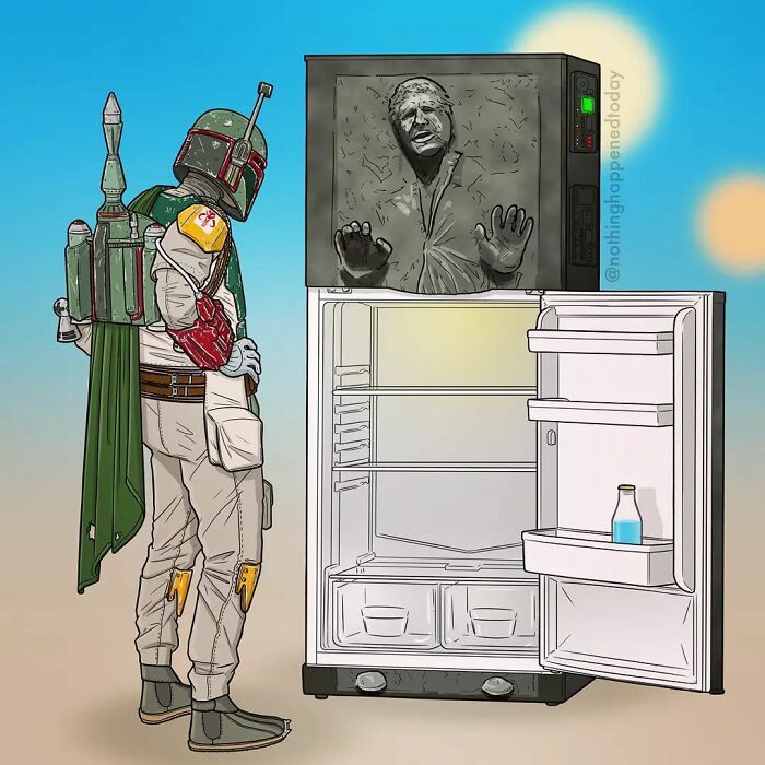 Este artista revelar a vida secreta de personagens da cultura pop (52 fotos) 45