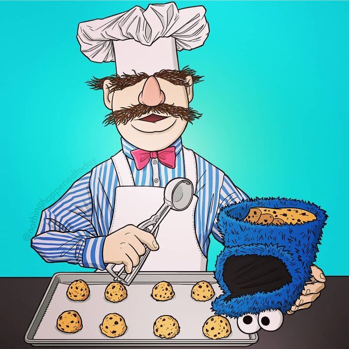 Este artista revelar a vida secreta de personagens da cultura pop (52 fotos) 46