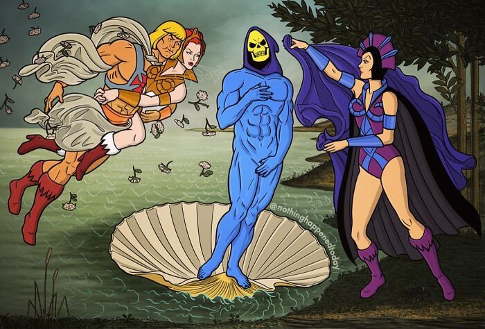 Este artista revelar a vida secreta de personagens da cultura pop (52 fotos) 51