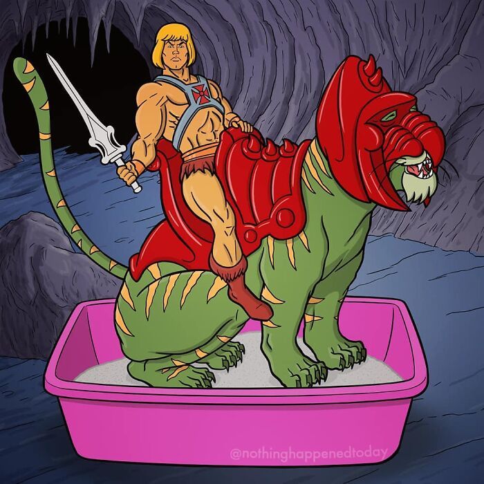 Este artista revelar a vida secreta de personagens da cultura pop (52 fotos) 52