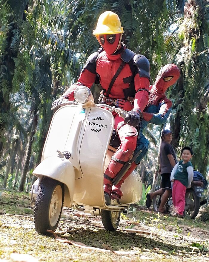 Este cara usa a perspectiva para criar cenas incríveis com bonecos de super-heróis (40 fotos) 8