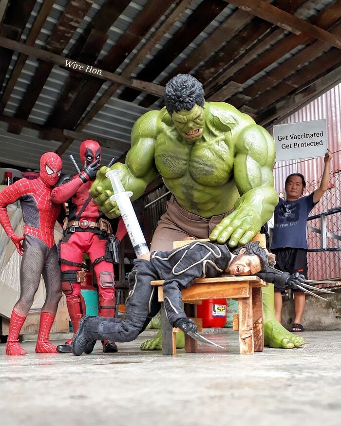 Este cara usa a perspectiva para criar cenas incríveis com bonecos de super-heróis (40 fotos) 17
