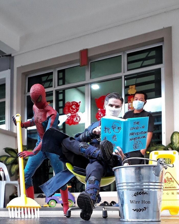 Este cara usa a perspectiva para criar cenas incríveis com bonecos de super-heróis (40 fotos) 19
