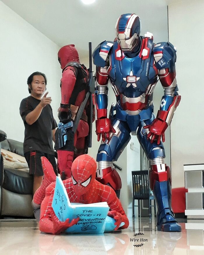 Este cara usa a perspectiva para criar cenas incríveis com bonecos de super-heróis (40 fotos) 20