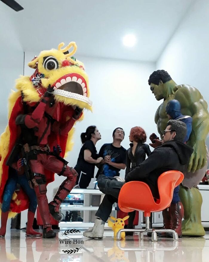 Este cara usa a perspectiva para criar cenas incríveis com bonecos de super-heróis (40 fotos) 28